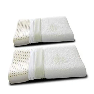 Immagine di EVERGREENWEB Coppia Cuscini Letto 40x70 Alti 9 cm Modello Doppia Onda 100% Memory Foam, Fodera Aloe Vera e Cotone Sfoderabile 2 Guanciali RILASSANTI per dolori Cervicali con Dispositivo Medico