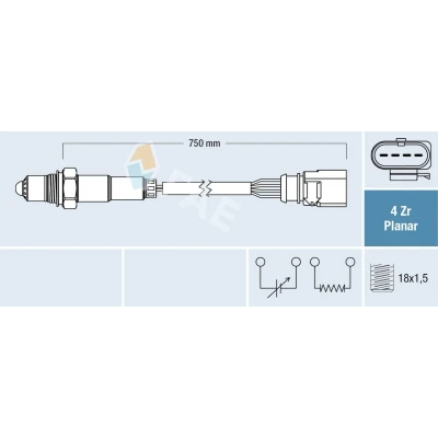 Immagine di Sonda lambda FAE 77910