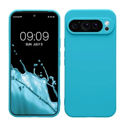 Immagine di kwmobile Custodia Compatibile con Google Pixel 9 Pro XL Cover Back Case per Smartphone in Silicone TPU Protezione Gommata ghiaccio freddo