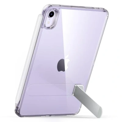 Immagine di ESR Cover per iPad Mini 7, 7a/6a Generazione (2024/2021) con Supporto, Custodia di 6a Generazione, 3 Modalità Sottile e Leggera, Resistente All&#039;ingiallimento, Trasparente