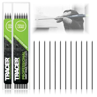 Immagine di Tracer set di mine ricambio per matita con foro profondo, 12 in grafite da 2,8 mm, ricariche