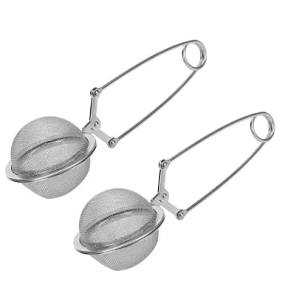 Immagine di Westmark Klappsiebe Colino Pieghevole, 2 Pezzi, Ø 5 cm, Lunghezza: 16 Teatime, Acciaio Inox, Inossidabile, 153322E3, Argento