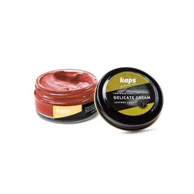 Immagine di Kaps Crema per la Cura delle Scarpe, Intensiva e Nutrimento Pelle, Delicate, 70 Colori (128 Arancia)