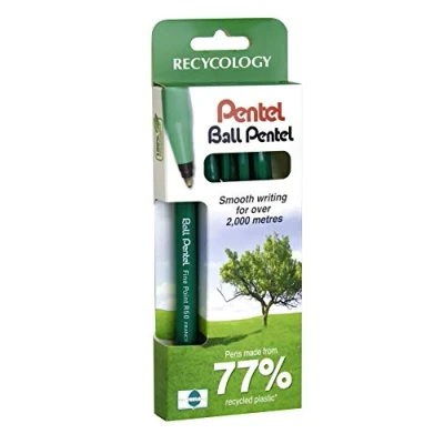 Immagine di Pentel R50 Penna a sfera, 4 pezzi, colore: Nero