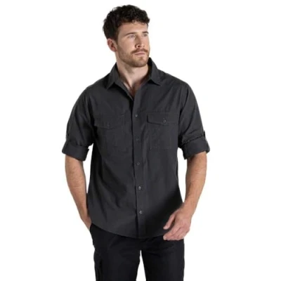 Immagine di Craghoppers Expert Kiwi Long Sleeved Shirt Camicia Button Down, Carbon Grey, M Uomo