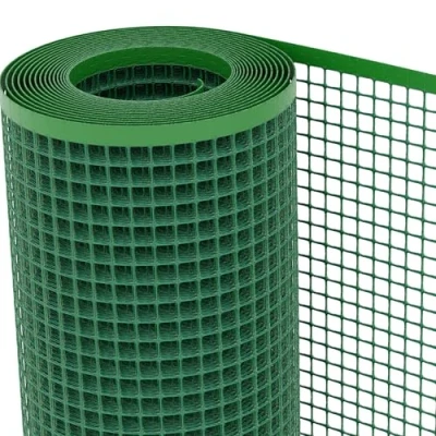 Immagine di TENAX Quadra 20 Verde 1,00 x 50 m, Rete Protettiva in Plastica per Cancelli, Recinzioni e Balconi