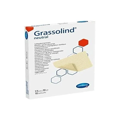 Immagine di Hartmann0 Grassolind Compresse Cerotti in grassi, 7,5 x 10 cm, confezione da pezzi