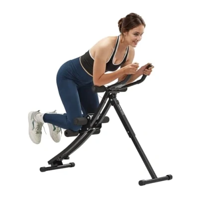 Immagine di VEVOR Ab Workout Machine, Attrezzatura per Core Allenamento Addominale, Capacità 200 kg, della Forza Cruncher, Attrezzo Pieghevole Regolabile Esercizi Fitness in Palestra a Casa