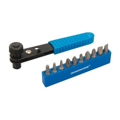 Immagine di Silverline 404706 Offset Ratchet Screwdriver, Set 11 pz