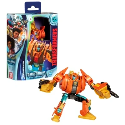 Immagine di Transformers EarthSpark Deluxe Class Terran Jawbreaker Action figure robot da 12,7 cm, si converte in 16 passaggi, giocattoli interattivi per ragazzi e ragazze dai 6 anni su