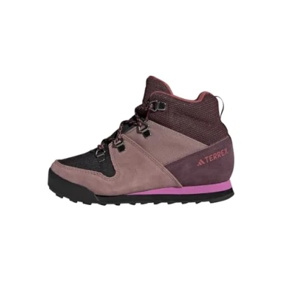 Immagine di adidas Performance Terrex Snowpitch Unisex Scarpa da hiking per bambini, Taglia: 32, Shadow maroon/wonder oxide/pulse lilac Pelle e tessuto