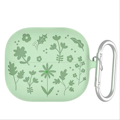 Immagine di GIOPUEY Cover Compatibile con Samsung Galaxy Buds 3/3 Pro, Cilicone Custodia, Ultrasottile Case Cover, Antiurto, Resistente ai Graffi Verde
