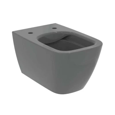 Immagine di Ideal Standard i.life B, WC sospeso con tecnologia di scarico RimLS+, Water facile installazione Easyfix+, Grigio lucido