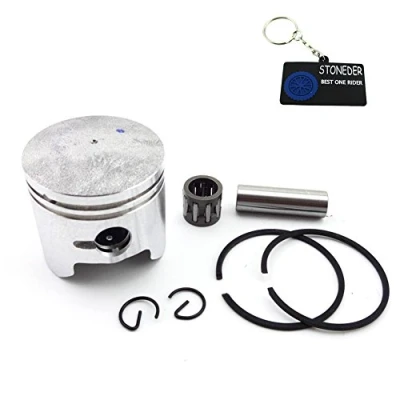 Immagine di Stoneder Pistone 40 mm con Perno da 10 per Motori a 2 Tempi 47 CC, minimoto, Moto Cross, Quad e Quattro Ruote