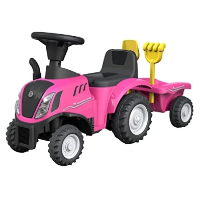 Immagine di MGM New Holland 119208 Tractor, Small, 91 x 30 44 cm,Plastic, 12 Months, 2 Batteries 1.5 V, Not Included, 119208, Multi Coloured