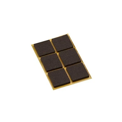 Immagine di Metafranc autoadesivi pezzi, colore marrone, protezione efficace per mobili e sedie, set di feltrini pavimenti sensibili, 645206, 32 x mm (6 Stück)