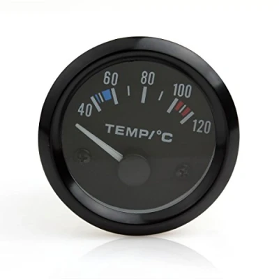 Immagine di Misuratore temperatura dell’acqua, strumentazione per automobile, strumenti auto, 5,1 cm ,12 V, universale, 40  120 gradi, LED bianco