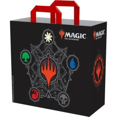 Immagine di Konix Magic The Gathering Borsa shopper 40 x 45 20 cm Materiale riciclato Motivo 5 colori Nero