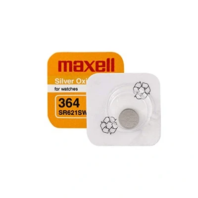 Immagine di SR621SW o SR60 364 batteria a bottone per orologi, ossido di argento