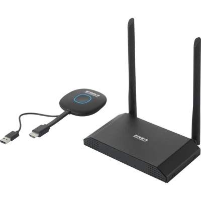 Immagine di SpeaKa Professional SP VShare Sistema di presentazione wireless 4K UHD 50 m 2.4 GHz, 5 5.8 GHz 3840 x 2160 Pixel Visualizzatore a 4 vie, Funzione lavagna