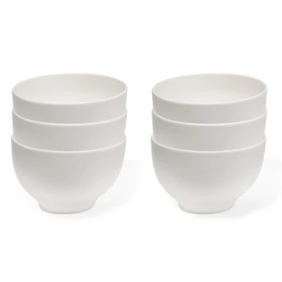 Immagine di Vivo Design Villeroy &amp; Boch Group Basic White Ciotola, Servizio di Coppe per Pasti Piacevoli, Porcellana Premium, Bianco, Lavabile in Lavastoviglie, 750 ml, 6 Unità (Confezione da 1)