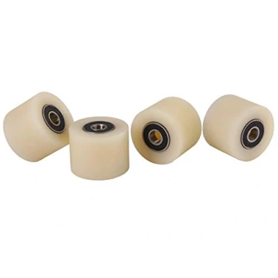 Immagine di Smart Machines, Set di 4 ruote in nylon poliammide da 40 mm con diametro 30 e 8 larghezza, cuscinetti lavorati precisione nell&#039;Unione Europea