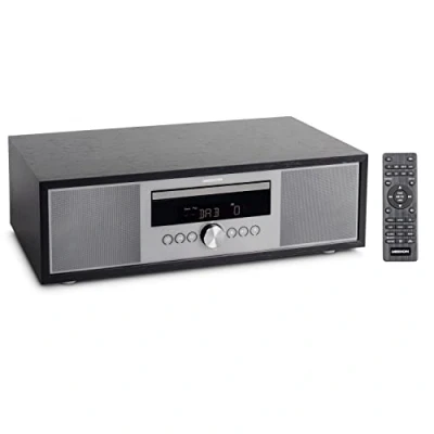 Immagine di MEDION P64145 sistema audio All in One (DAB+, CD, MP3, radio PLL FM, USB, compatto, design elegante, funzione sveglia, spegnimento automatico