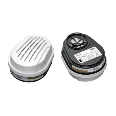 Immagine di Dräger X plore filtro a baionetta combinato A2 P3 anti gas e particolati 1 paio di ricambio per semimaschere maschere pieno facciale 3300, 3500 5500