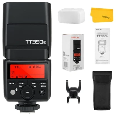Immagine di Godox TT350S Flash per Sony Fotocamere, 2.4G Wireless Speedlite HSS 1/8000s, Funzione Master e Slave Compatibile A7R A7S A7RII A6300 A6000 A58 A99 ILCE6000L A77II RX10
