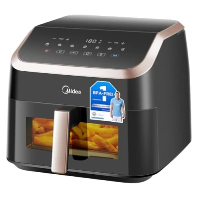 Immagine di Midea Friggitrice ad aria calda 8 l, in 1, frittura, cottura, riscaldamento, disidratazione