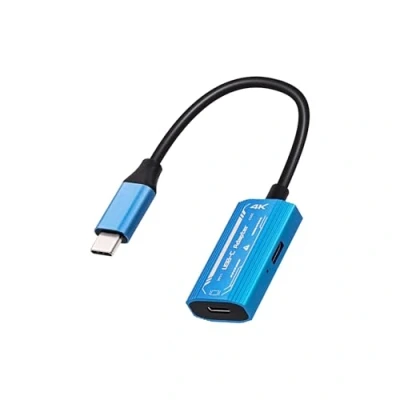 Immagine di Mcbazel Convertitore Digitale Type C per Occhiali AR, Supporta Risoluzioni 4K@60Hz e 1080p@60Hz, Ricarica Rapida 100W, Adattatore USB da Maschio a Femmina Tablet/AR/NS Switch/Steam Deck/ROG Ally