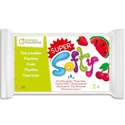 Immagine di AVENUE MANDARINE SO0880350010C Pane da 350 g di patata modellare, SuperSofty, a partire 2 anni, colore: bianco