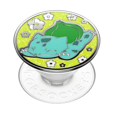 Immagine di PopSockets: PopGrip Supporto e Impugnatura per Telefoni Cellulari Tablet con un Top Intercambiabile Pokémon Bulbasaur Nap Enamel