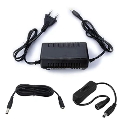 Immagine di myVolts Alimentatore/Caricabatteria da 9V compatibile con Digitech RP355 Multieffetti presa italiana cavo di prolunga e interruttore