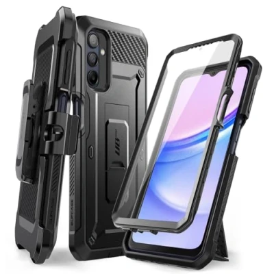 Immagine di SUPCASE Unicorn Beetle Pro Custodia per Samsung Galaxy A15 con pellicola protettiva [supporto integrato e clip cintura] [protezione di grado militare] robusta a 360 gradi