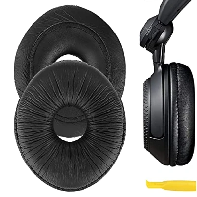Immagine di GEEKRIA QuickFit Padiglioni auricolari in similpelle per Panasonic Technics RP DJ1200, DJ1205, cuffie DJ1210, cuscinetti di ricambio/padiglioni auricolari/copri orecchie