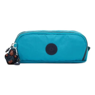 Immagine di Kipling GITROY, Astuccio con Zip e Scomparti Multipli, Scimmietta Inclusa, 23 cm, 1 L, Verde Cool C