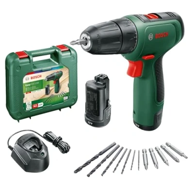 Immagine di Bosch Home and Garden EasyDrill 1200 Trapano a batteria 12 V incl. seconda batteria, valigia, caricabatterie