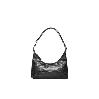 Immagine di PIECES Pcmaggi Croco Borsa a Tracolla, Borsetta Donna, Nero, Einheitsgröße