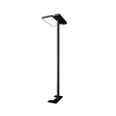Immagine di Lampada da terra per ufficio Arcchio LED Aila, nera, sensore di luce diurna