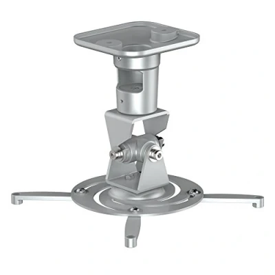 Immagine di PureMounts SPIDER PLUS Supporto da soffitto per proiettore, inclinabile a 25 , girevole, distanza dal soffitto: 225 mm, max. 15 kg, tra i fori 180 310 argento