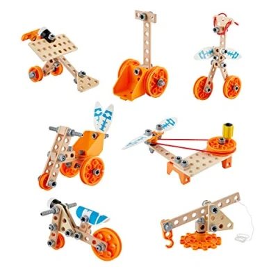 Immagine di Hape E3032 Junior Inventor Deluxe Experiment Kit Advanced Wooden Building Set