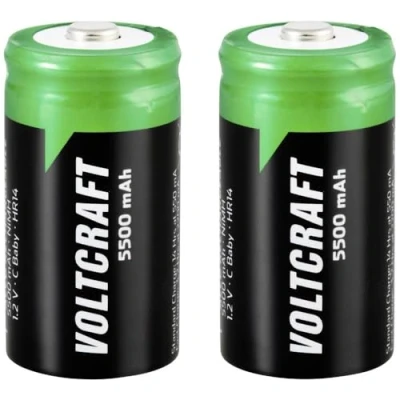 Immagine di VOLTCRAFT HR14 Batteria ricaricabile 1/2 Torcia (C) NiMH 5500 mAh 1.2 V 2 pz.