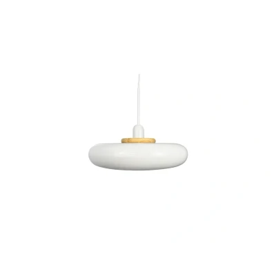 Immagine di Lampada a sospensione Dyberg Larsen Planet, bianco, Ø 40 cm, metallo