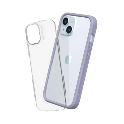 Immagine di RhinoShield Modular Case Compatible with [iPhone 15 Plus] Mod NX Customizable Shock Absorbent Heavy Duty Protective Cover 3.5M / 11ft Drop Protection Lavender