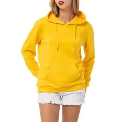 Immagine di Red Bridge Felpa da donna con cappuccio Premium Basic, giallo., S