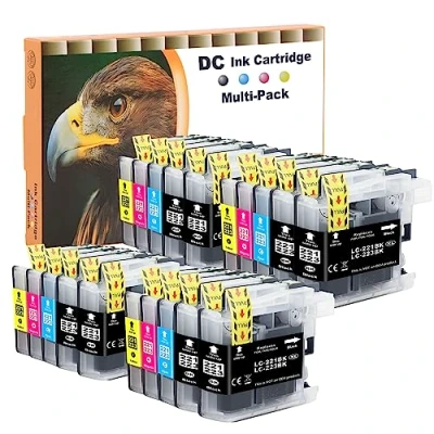 Immagine di D&amp;C 20x Cartuccia d&#039;inchiostro compatibile per Brother LC221 LC223XL MFC J5625DW DCP J4120DW J5320DW J4420DW J4620DW J480DW J562DW J5620DW J5720DW J680DW