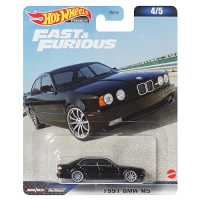 Immagine di Hot Wheels FAST AND FURIOUS Auto BMW M5 1991 Modellino Die Cast Scala 1:64 lunghezza 7cm