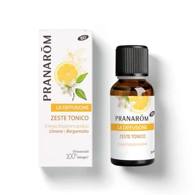 Immagine di Pranarôm La Diffusione Zeste Tonico Oli Essenziali Bio per Limone e Bergamotto Fragranza Frizzante Acida 30ml