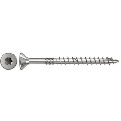 Immagine di Fischer 657052 Viti per truciolare 4.5 mm 35 Interno Esagonale rotondo, multidentato, TX, Torx, Impronta T Acciaio inox V2A resistente alla